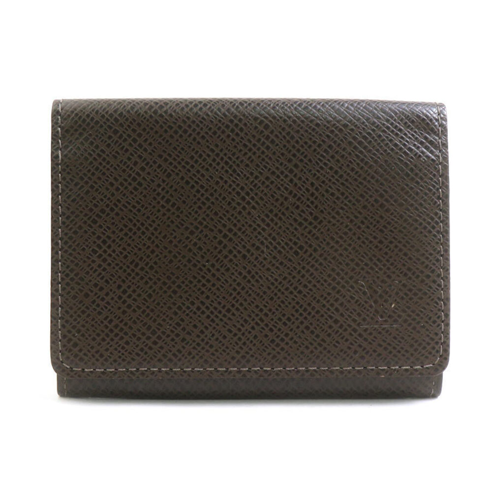 Louis Vuitton Card Case Wallet Business Taiga Envelope Carte de Visite Grizzly